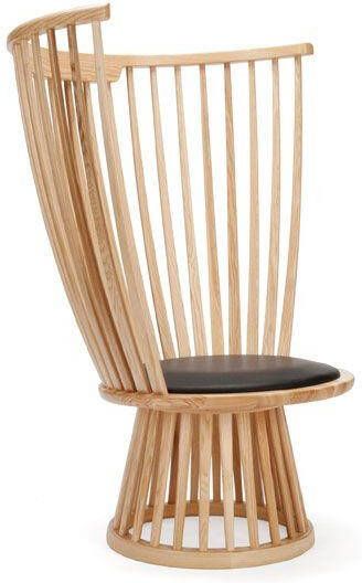 Tom Dixon Fan stoel naturel