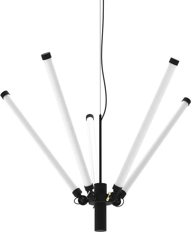 Tonone Mr Tubes kroonluchter Ø168 LED Smokey Black