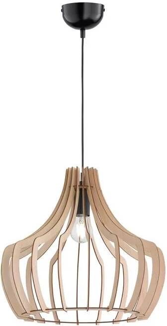 REALITY WOOD Hanglamp Houtkleurig excl. 1x E27 4 W