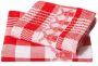Twentse Damast Keuken Handdoeken Hollandse Designs Katoen Keukendoeken Set 6 stuks 50x55 cm Molen Rood - Thumbnail 2