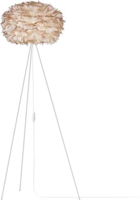 Umage Eos Large vloerlamp light brown met tripod wit Ø 65 cm
