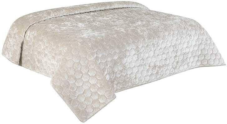 Unique Living Bedsprei Peggy Dove White 220x220cm