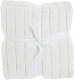 Unique Living Bedsprei Rib Dove White 260x240cm