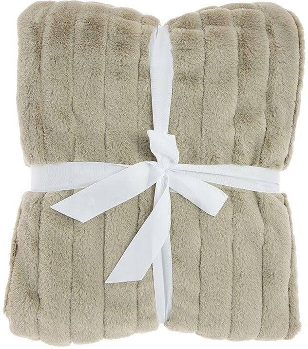 Unique Living Bedsprei Rib Taupe 220x240cm