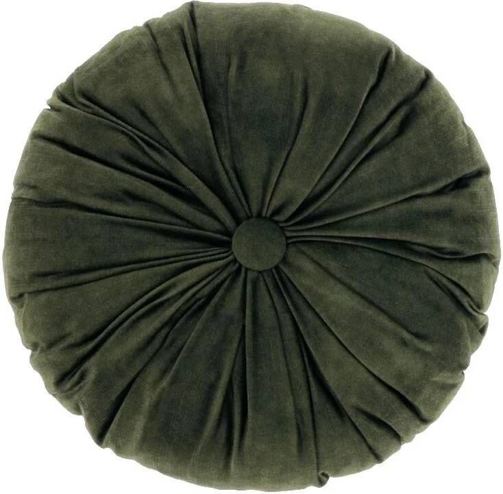 Unique Living Kussen Basics Ø40 cm wintergroen