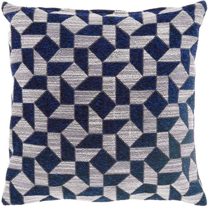 Unique Living Kussen Laslo 45x45cm Blauw