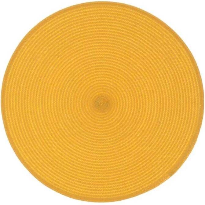 Unique Living Placemat Daisy Rond Rotan Geel|Oranje Ø 38cm