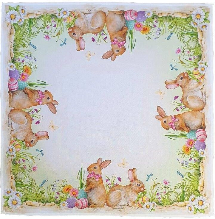 Unique Living Tafelkleed Easter 90x90cm Dessin 1