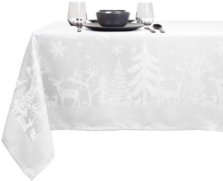 Unique Living Tafelkleed Rody 150x200cm White