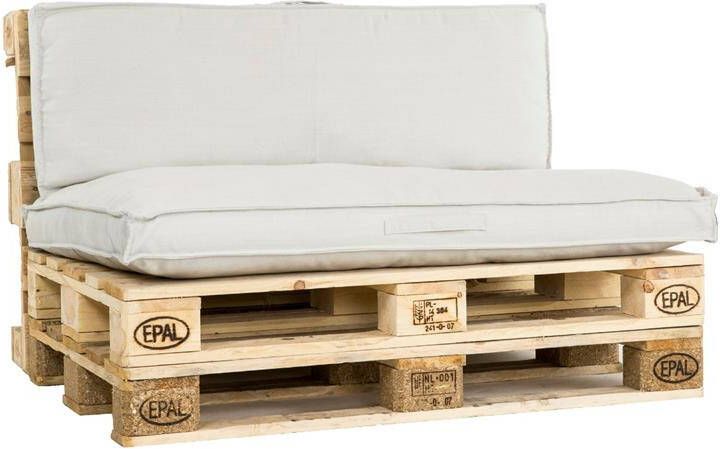 Unique Living Unique Palletkussen Luanda Kiezel Beige 120 x 80 cm