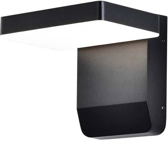 V-TAC Vt-11020-sq-b Draaibare Led Wandlamp Zwart Ip65 17w 2580 Lumen 4000k