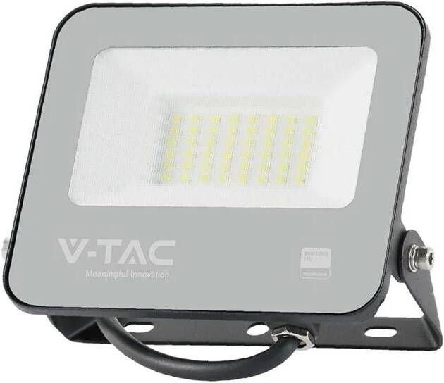 V-TAC Vt-4435 Zwarte Led Schijnwerpers Ip65 30w 5550 Lumen 6500k