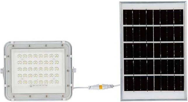 V-TAC Vt-80w-w Witte Schijnwerpers Op Zonne-energie 10w Ip65 800 Lumen 6400k