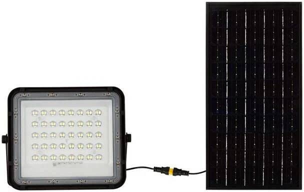 V-TAC Vt-80w Zwarte Solar Schijnwerpers 10w Ip65 800 Lumen 4000k