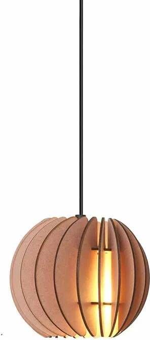 Van Tjalle en Jasper Atmosphere hanglamp Naturel Bouwpakket |MDF (hout) Houtkleur E14 fitting Laser gesneden Bouwpakket Sfeer licht Sfeervolle verlichting uniek Dutch Design - Foto 3