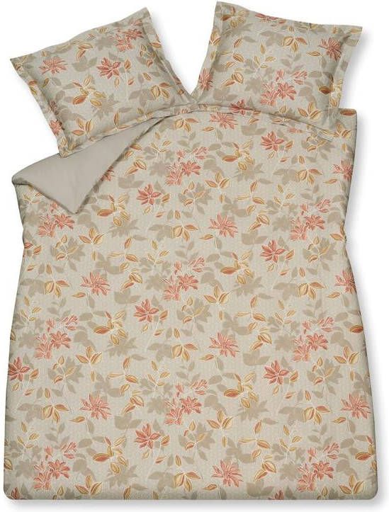 Vandyck Dekbedovertrek Cashmere Glow Linen | Grijs | Beige | Satijnkatoen