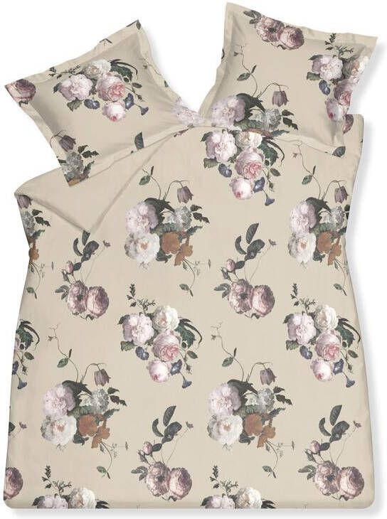 Vandyck Dekbedovertrek Elegant Champagne | Wit | Beige | Roze | Satijnkatoen