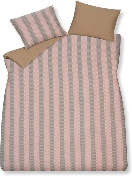 Vandyck Dekbedovertrek Pure 73 Multi | Beige | Bruin | Roze | Satijnkatoen
