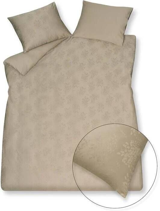 Vandyck Dekbedovertrek Purity Sienna Linen | Beige | Bruin | Satijnkatoen