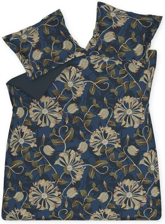 Vandyck Dekbedovertrek Sky Night Blue Ink | Groen | Blauw | Satijnkatoen