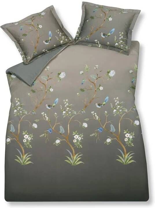 Vandyck Dekbedovertrek Dreams Hazel | Bruin | Groen | Blauw | Satijnkatoen
