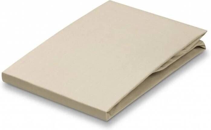 Vandyck Percale Hoeslaken Linen | 210 x 210 cm | Beige | Katoen