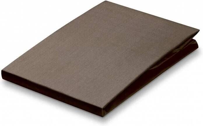 Vandyck Percale Topper Hoeslaken Taupe | 210 x 210 cm | Bruin | Katoen