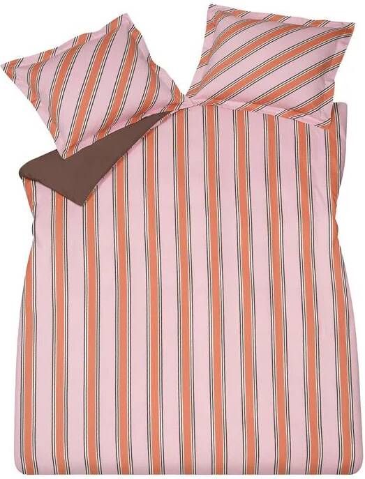 Vandyck Preppy Stripe Dekbedovertrek 200 x 200 220 cm Pink