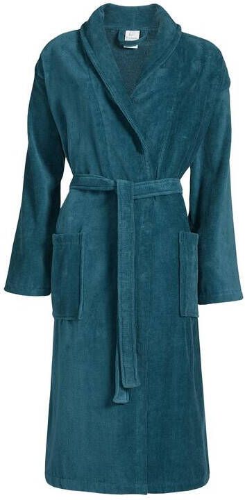 Vandyck Prestige Badjas Faded Denim | S | Blauw | Katoen