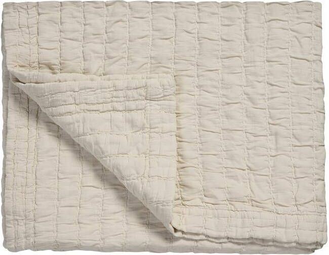 Vandyck PURE 64 plaid|sprei 260x260 cm Cream Tan (katoen)