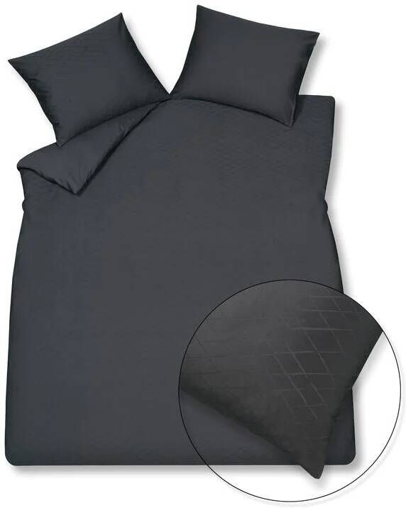 Vandyck Dekbedovertrek PURITY Monaco Off Black 140x220 cm (satijnkat