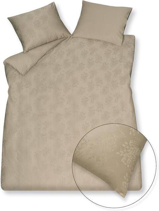 Vandyck Dekbedovertrek Purity Sienna Linen | Beige | Bruin | Satijnkatoen
