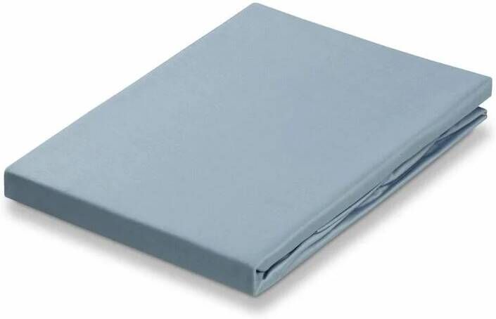 Vandyck Satin Hoeslaken Dusty Blue | 210 x 210 cm | Blauw | Satijnkatoen