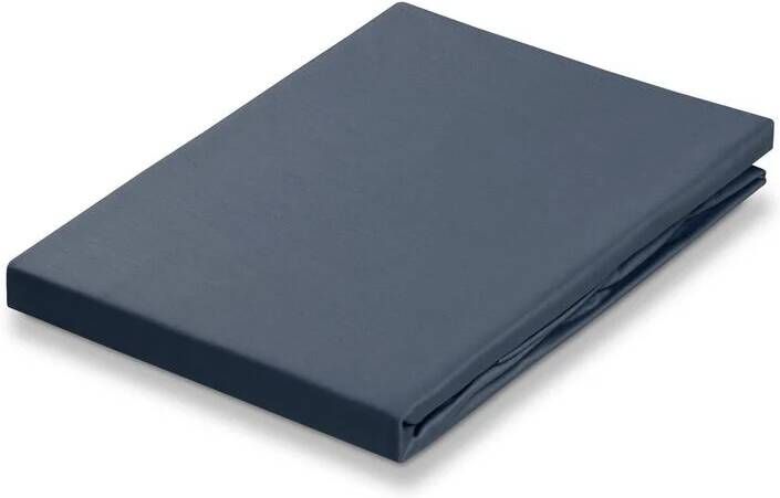 Vandyck Satin Hoeslaken Oceanview | 210 x 210 cm | Grijs | Blauw
