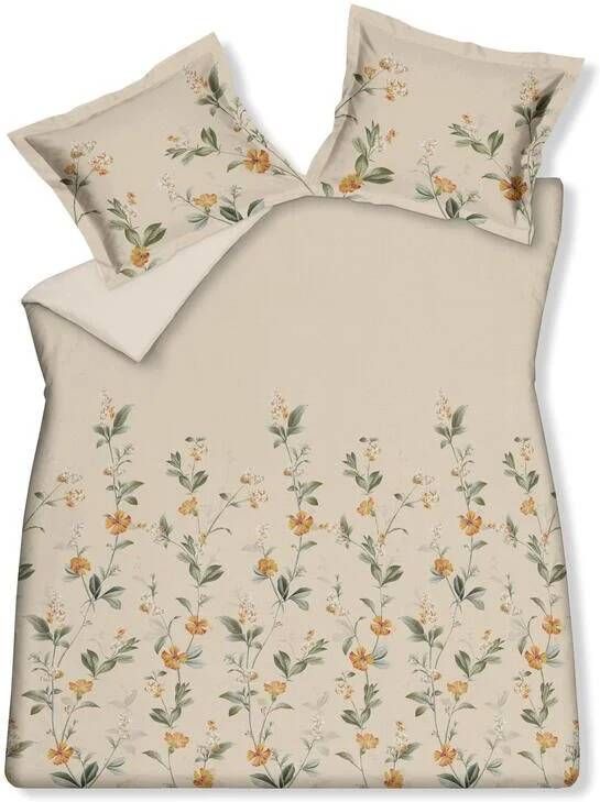 Vandyck Dekbedovertrek Untouched Apricot Blush | Beige | Oranje | Satijnkatoen