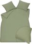 Vandyck Washed Cotton Dekbedovertrek 240 x 200 220 cm Smoke Green - Thumbnail 1