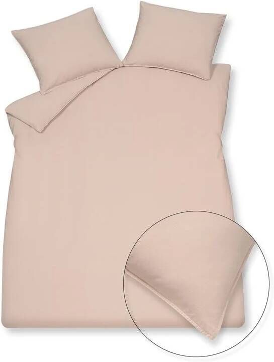 Vandyck Washed Cotton Dekbedovertrek 240 x 200 220 cm Pale Pink