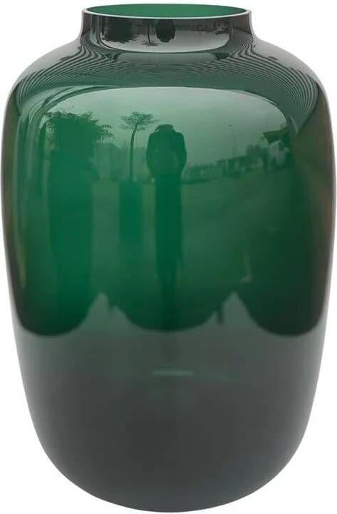 Vase The World Vaas Artic Dark Green | Medium | Ø25 x H35 cm