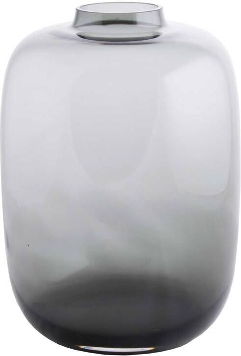Vase The World Glazen vaas Kara Grey Ø21 x H29 cm