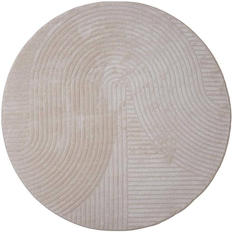 Veer Carpets Vloerkleed Ella Beige Rond ø160 cm