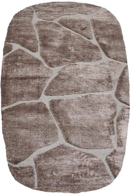 Veer Carpets Vloerkleed Macy Bruin Rounded Corners 160 x 230 cm