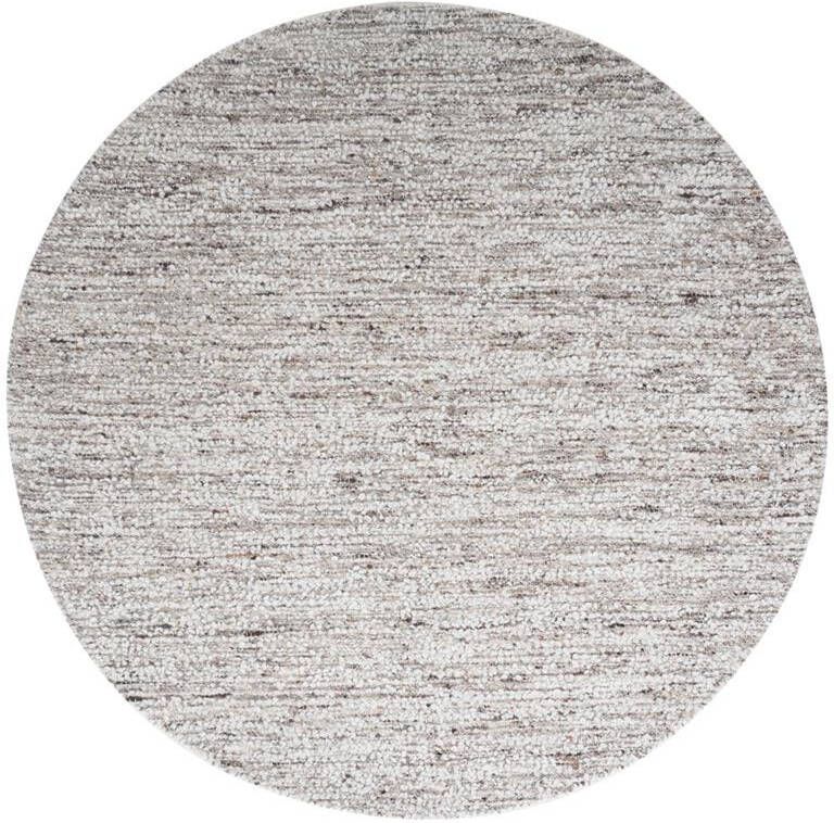 Veer Carpets Vloerkleed Mica Naturel|Brown Rond ø200 cm