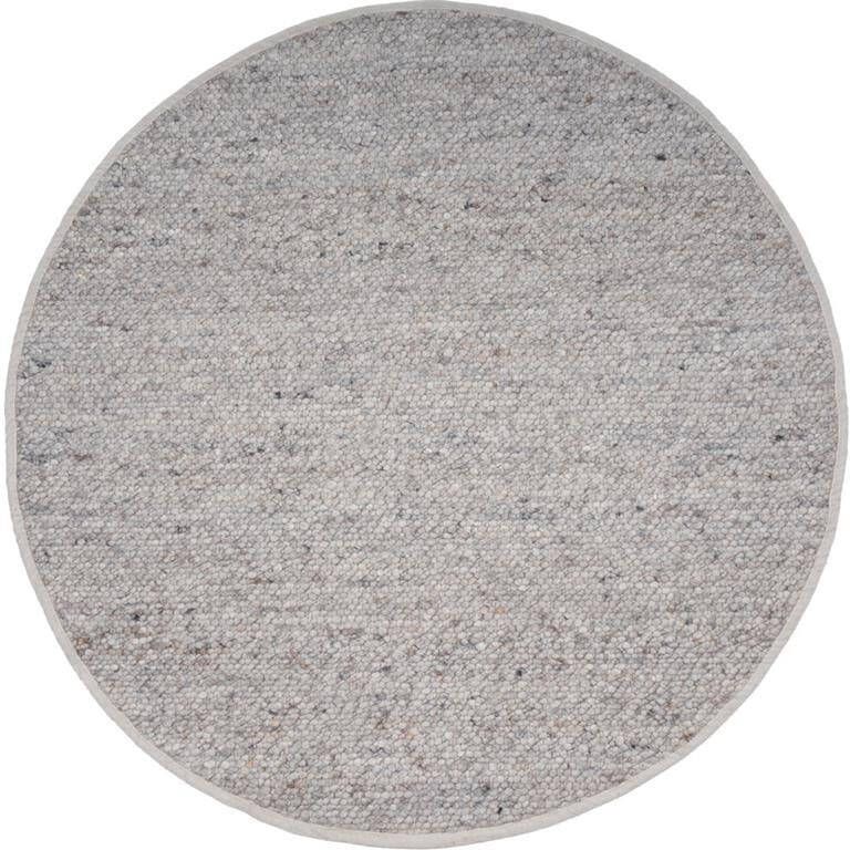 Veer Carpets Vloerkleed Stone Licht Grijs 421 Rond ø160 cm