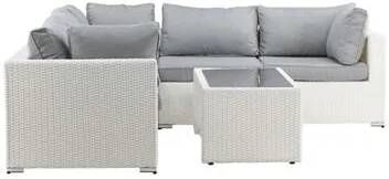 Nohr Loungeset Latonda Met hoekbank en tafel Wit - Foto 2