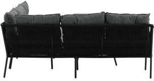 Nohr Loungeset Domenique Met hoekbank en tafel Zwart - Foto 2