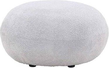 Venture Home Bologna Hocker | Poef 74 x 40 x 74 Lichtgrijs