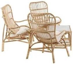 Nohr Loungeset Bronwen Met bank 2 fauteuils en tafel Rotan Naturel - Foto 2