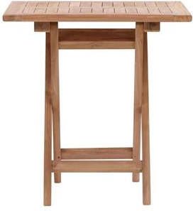 Nohr Inklapbare Bistrotafel Amberia Teakhout 70 x 70cm Naturel Vierkant