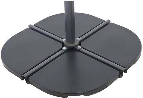 Venture Home Leeds Parasolvoet 47 x 4 x 47 Zwart 2-pack