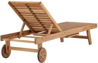 Nohr Ligbed Rendell Acaciahout Op wielen Naturel